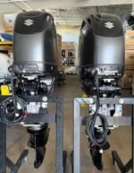 Used Twin Suzuki 350 Stealth Outboard Motors - Image 3