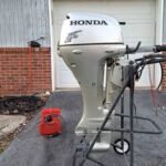 2005 Honda 20HP Four Stroke Long Shaft Outboard Motor for Sale - Image 2